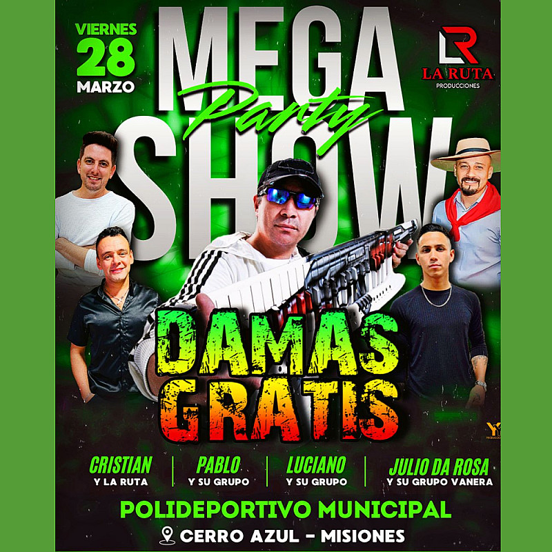 Damas Gratis en Polideportivo Cerro Azul - 28 de marzo