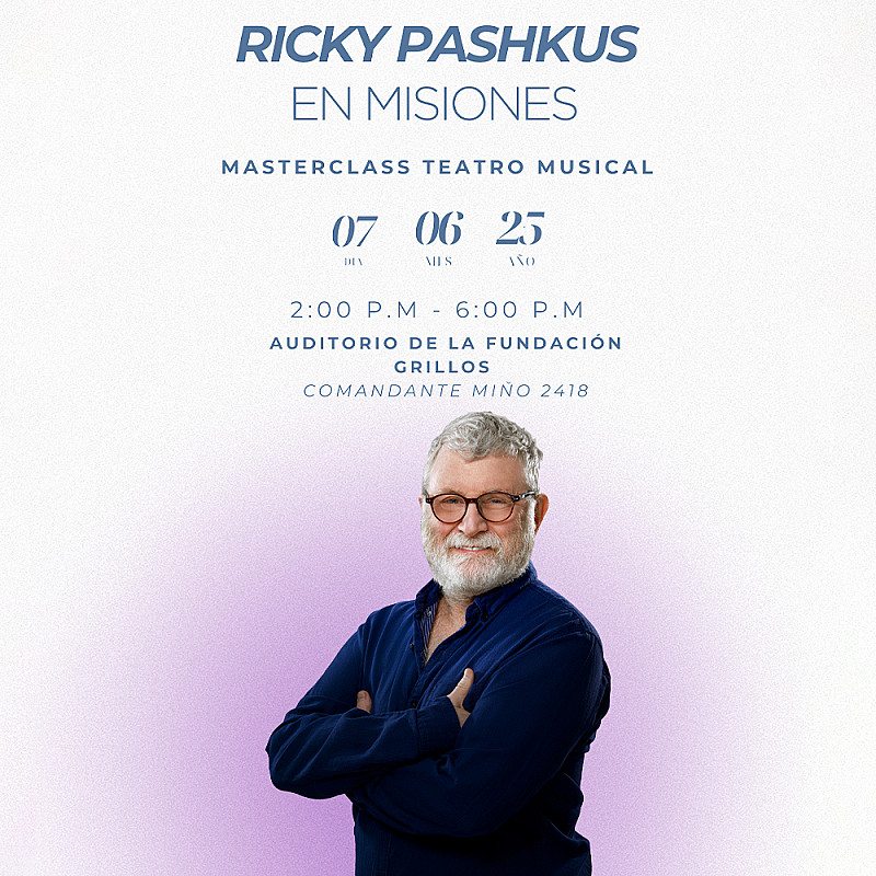Masterclass con  Ricky Pashkus -  Sábado 7 de junio -  Fundación Grillos