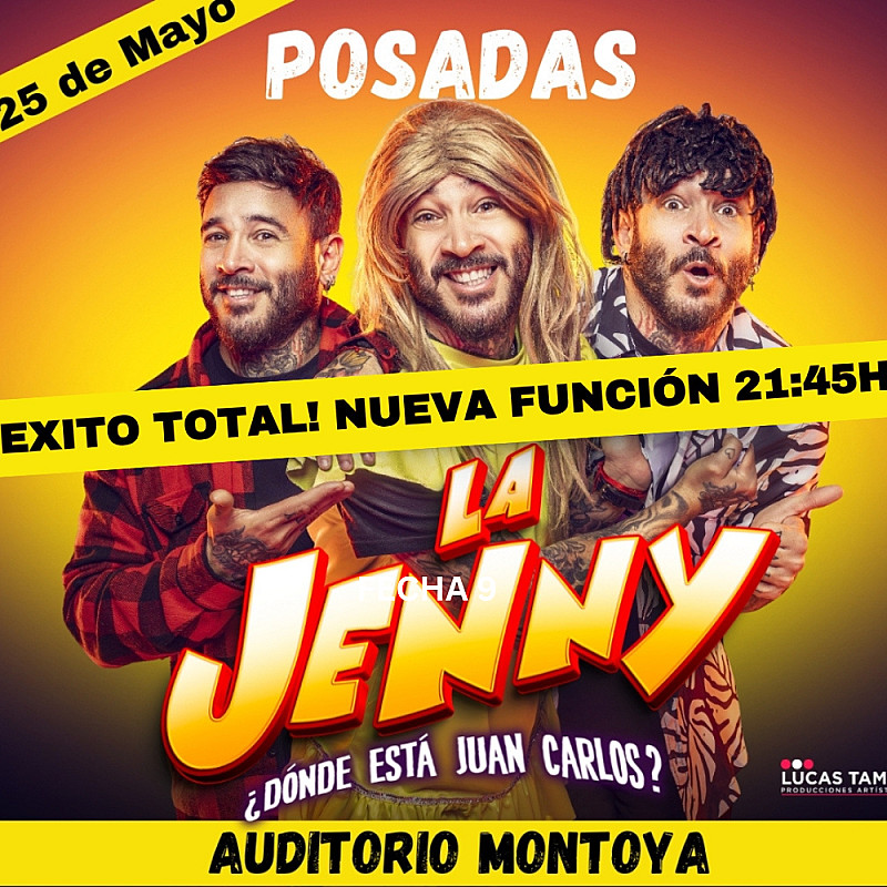 Segunda función de "La Jenny” - Domingo 25 de mayo a las 21:45 hora