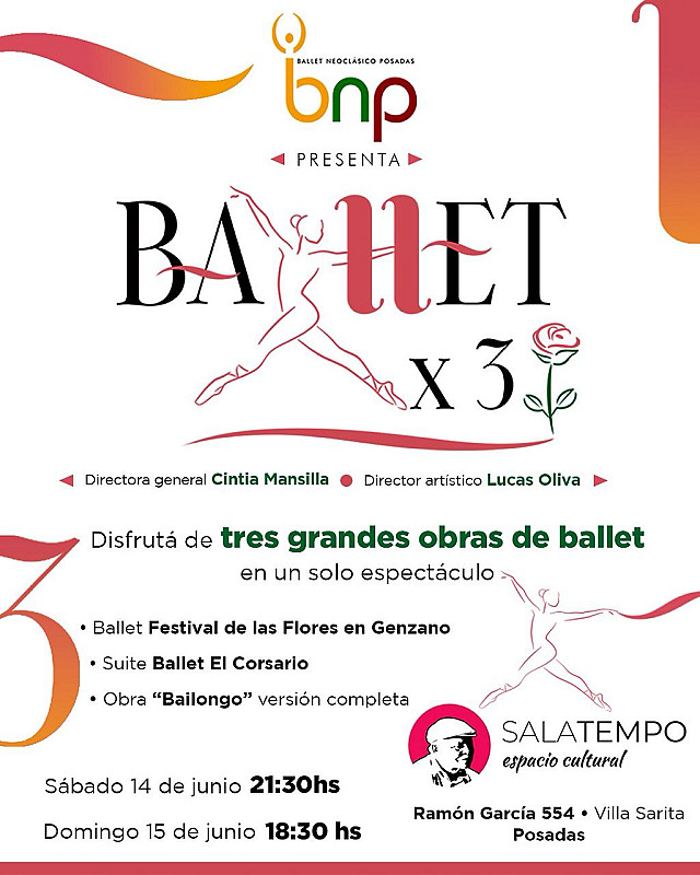 Ballet x 3 -Ballet Neoclásico  Posadas