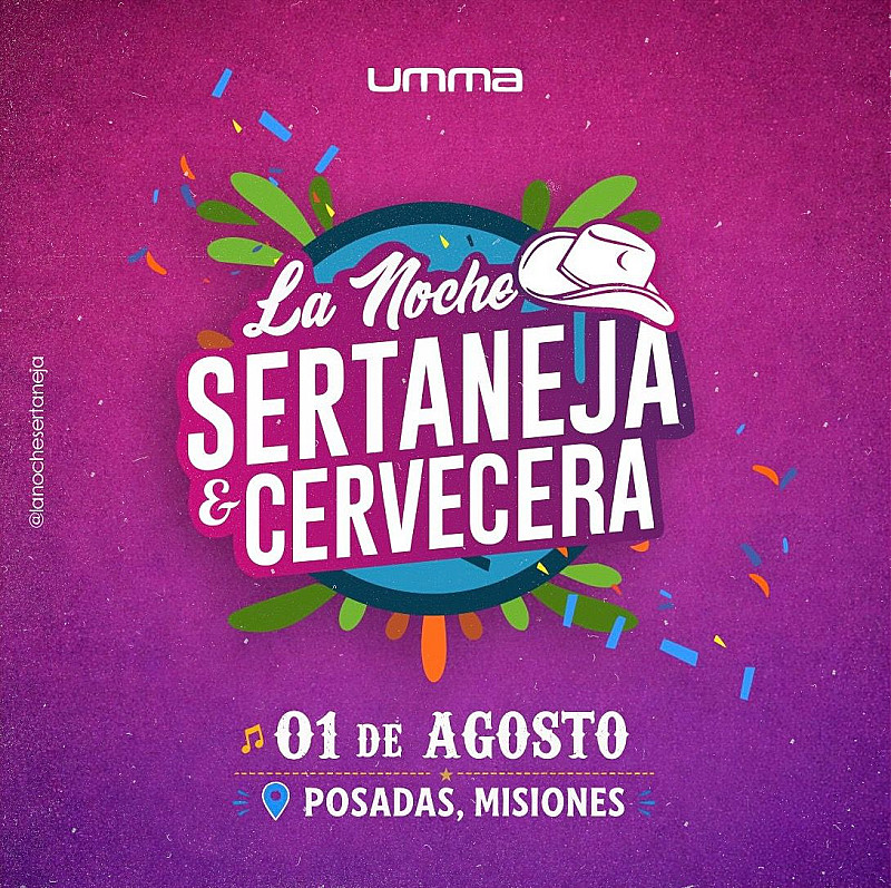 Noche sertaneja & cervecera - 01 de agosto- UMMA