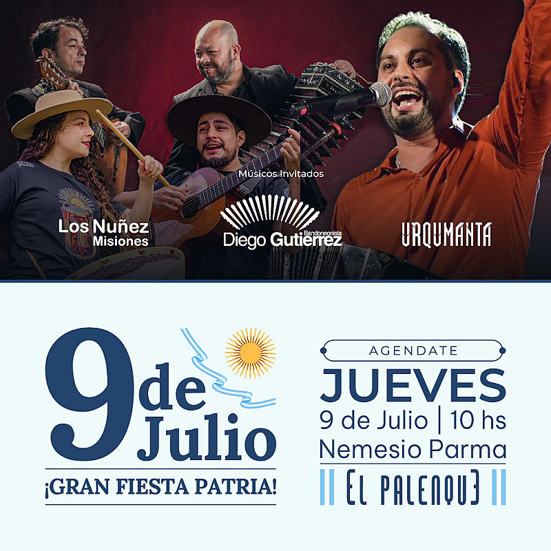 Fiesta Patria en El Palenque - Jueves 9 de Julio