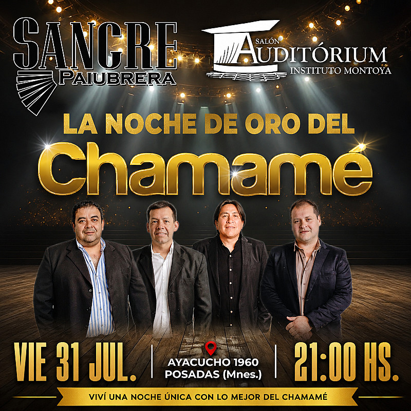 Sangre Paiubrera en vivo – La noche de oro del chamamé - Viernes 31 de Julio