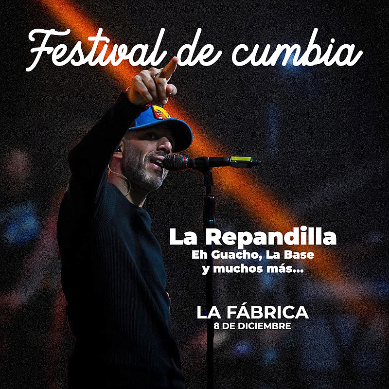 Entradas Festival de la Cumbia - 8 de diciembre - La Fabrica
