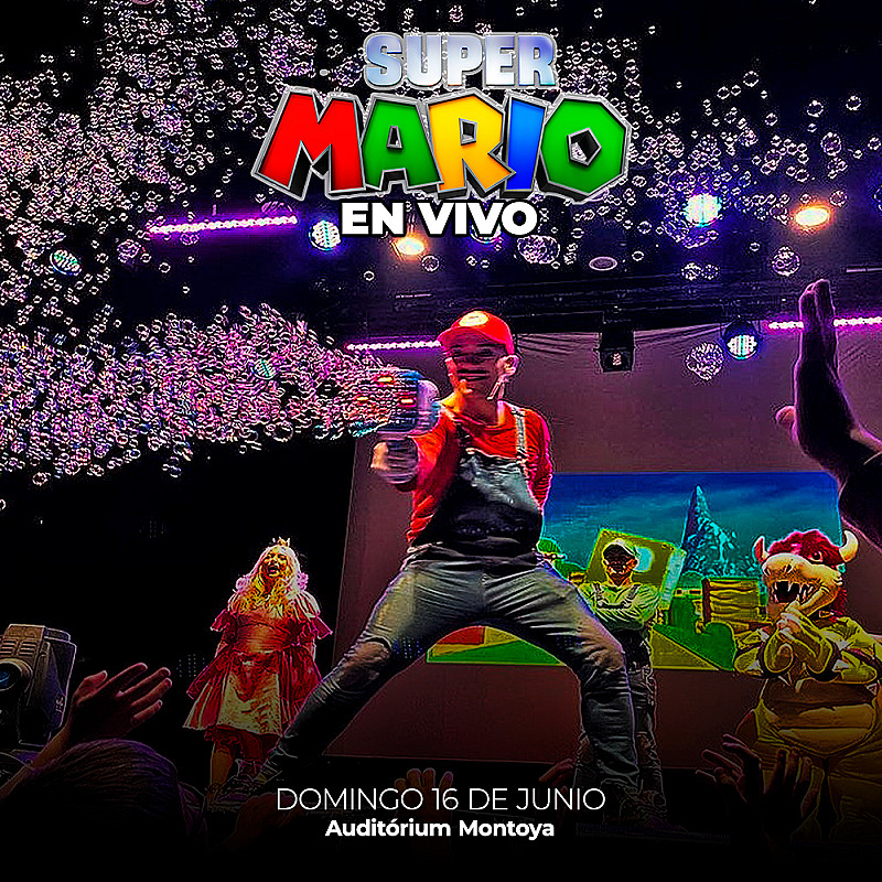 Super Mario 2024-  Un nuevo show interactivo -Domingo 16 de junio Auditórium Montoya