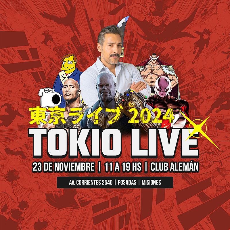 Tokio Live - Sábado 23 de noviembre - Club Alemán