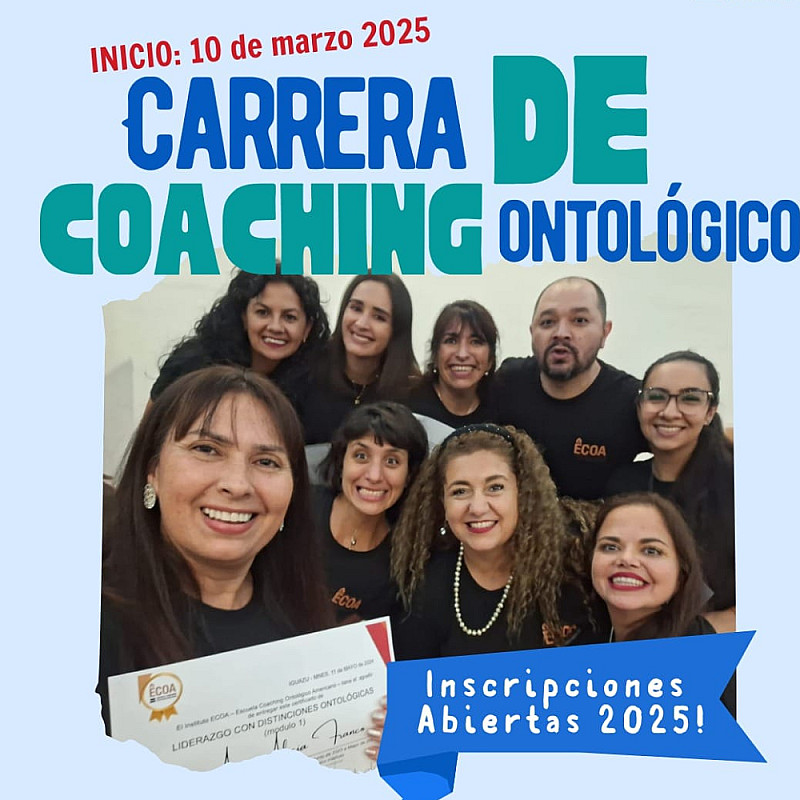 Carrera de Coaching profesional - Cuota mensual 2025 Inscripción 100% bonificada